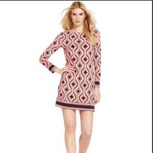 MICHAEL Michael Kors dress, size XL, coral and blue geometric print